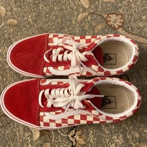 RED CHECKERED VANS